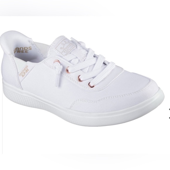 SKETCHERS SKIP INS BOBS SKIP CUTE B CUTE SWEET WHITE MEMORY FOAM SNEAKERS 8 WIDE - Picture 2 of 12